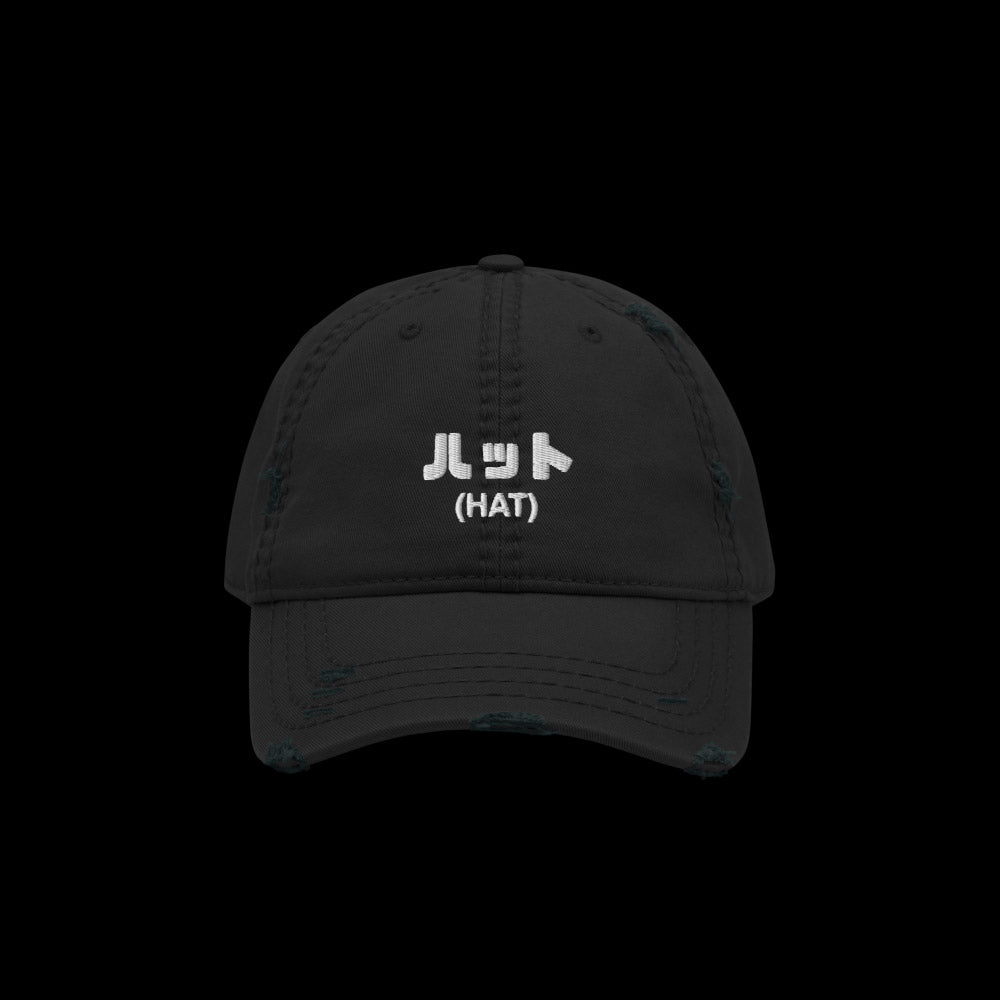 ハット (distressed dad hat) ~ BASICS - triple cat deluxe