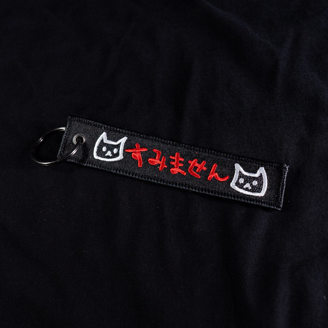 sumimasen cats 🐱 (flight tag) ~ black - triple cat deluxe