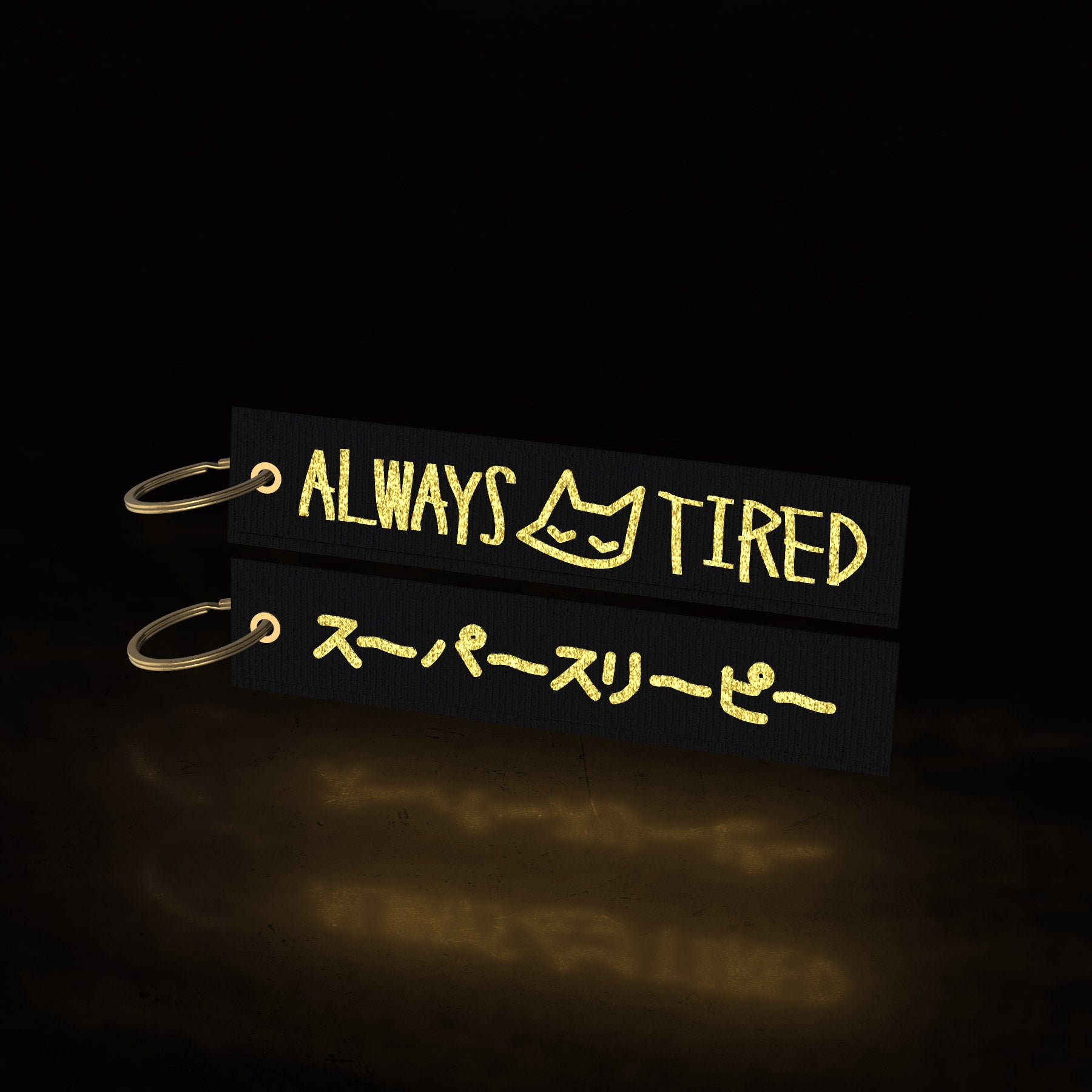 always tired (flight tag) - gold edition - triple cat deluxe