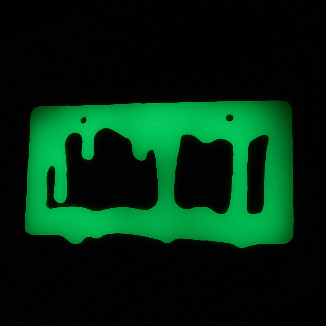 GLOW DRIP 💧 ~ vanity license plate frame - triple cat deluxe