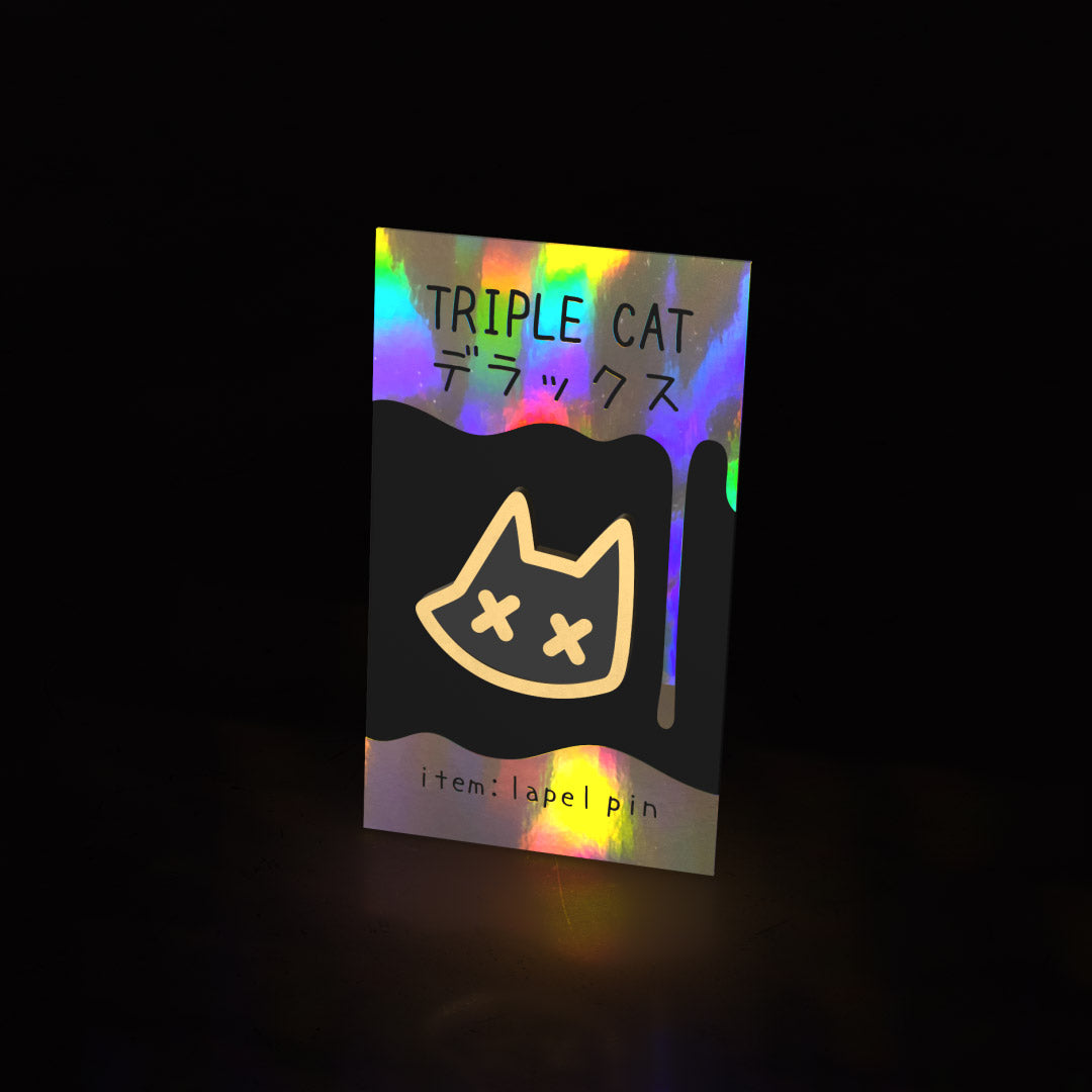 xx eyes neko (pin) *UPDATED / LARGER SIZING* - triple cat deluxe