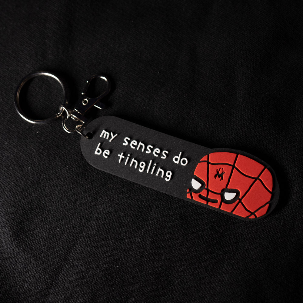 spider boi - my senses do be tingling (pvc keychain) - triple cat deluxe