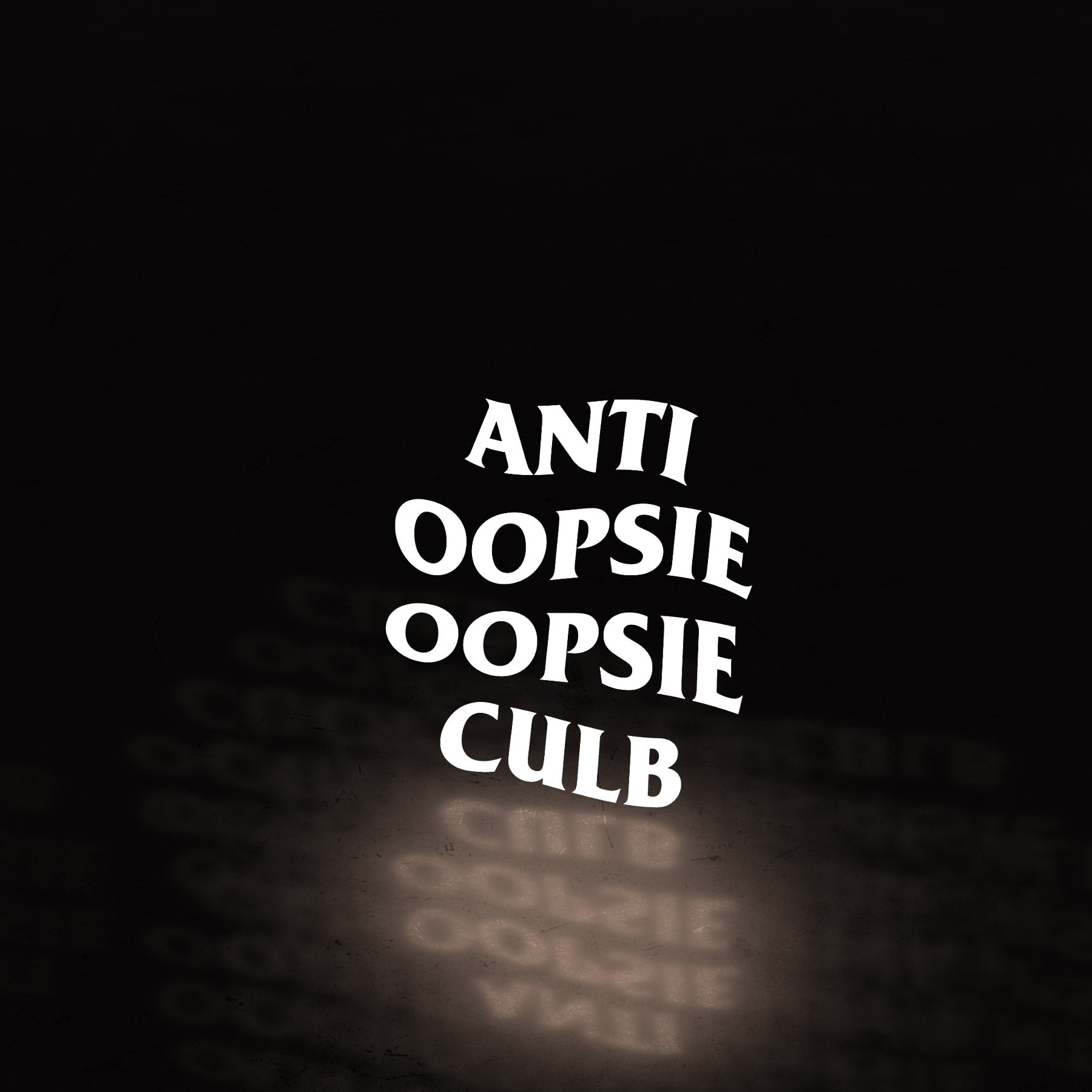 anti oopsie culb (decal) - triple cat deluxe