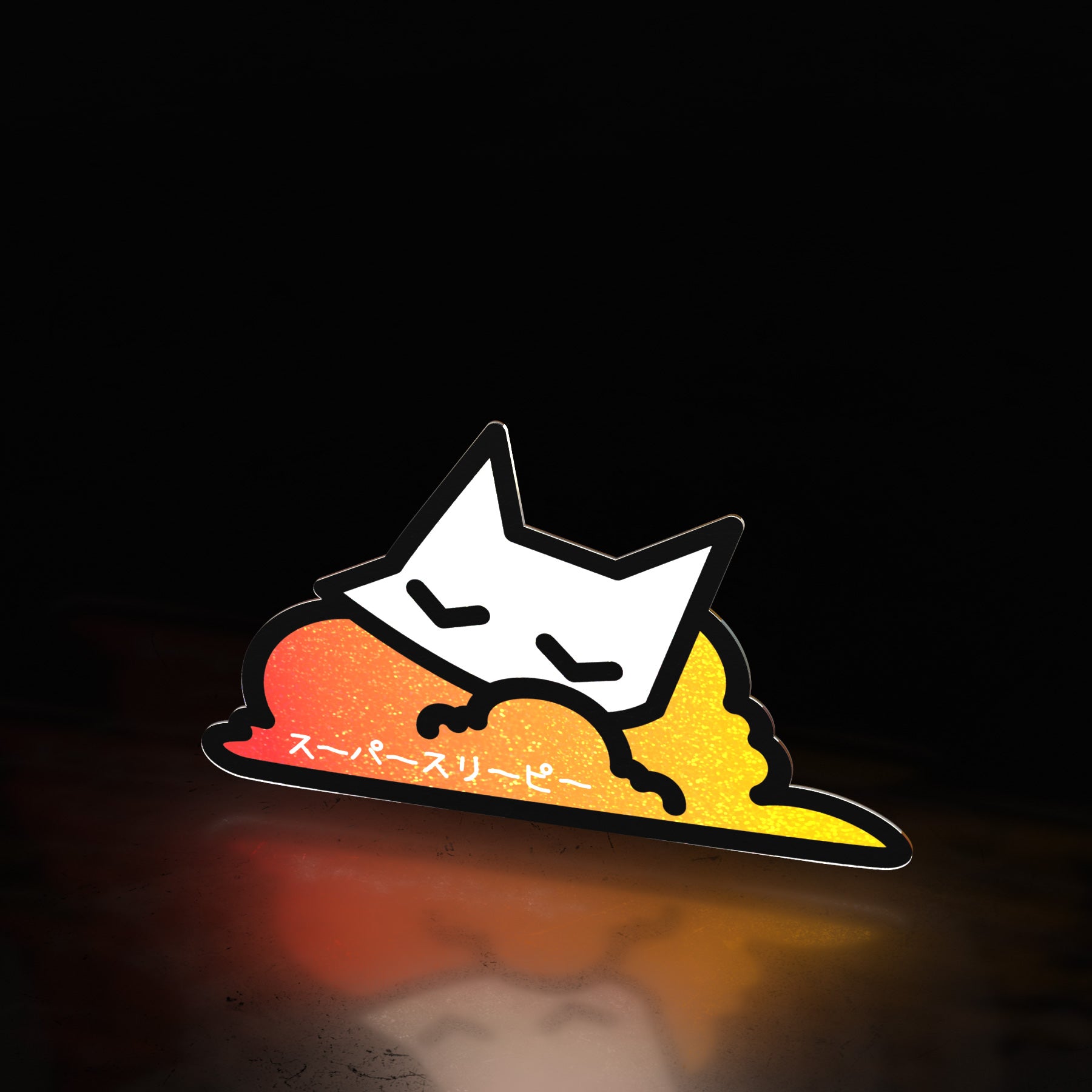(invisible) cat cloud (sticker) - triple cat deluxe