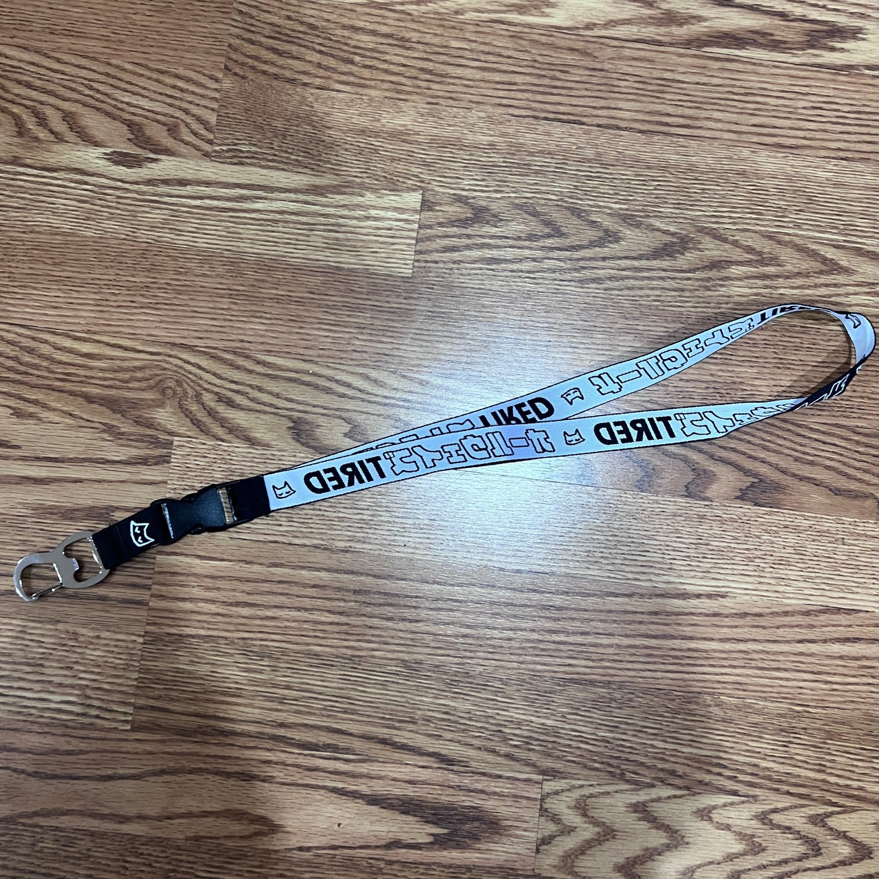 always tired (lanyard) ~ bottle opener clip - triple cat deluxe
