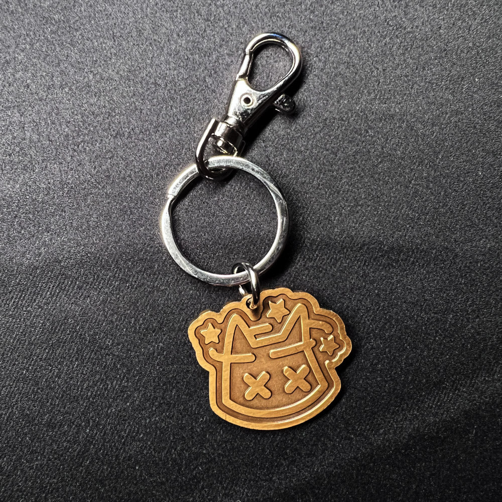 dizzy kitty (keychain) - triple cat deluxe