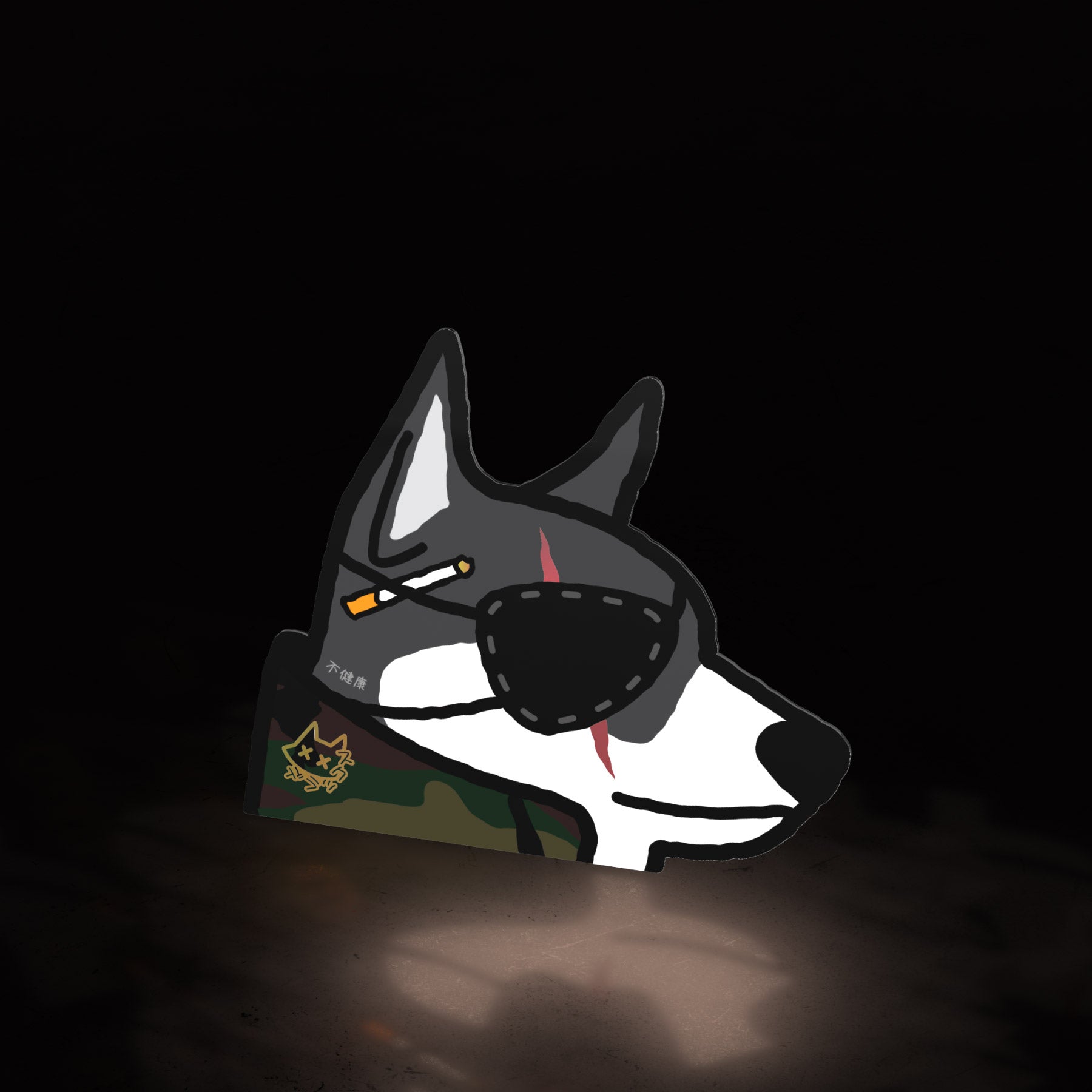 big boss shiba (sticker) - triple cat deluxe