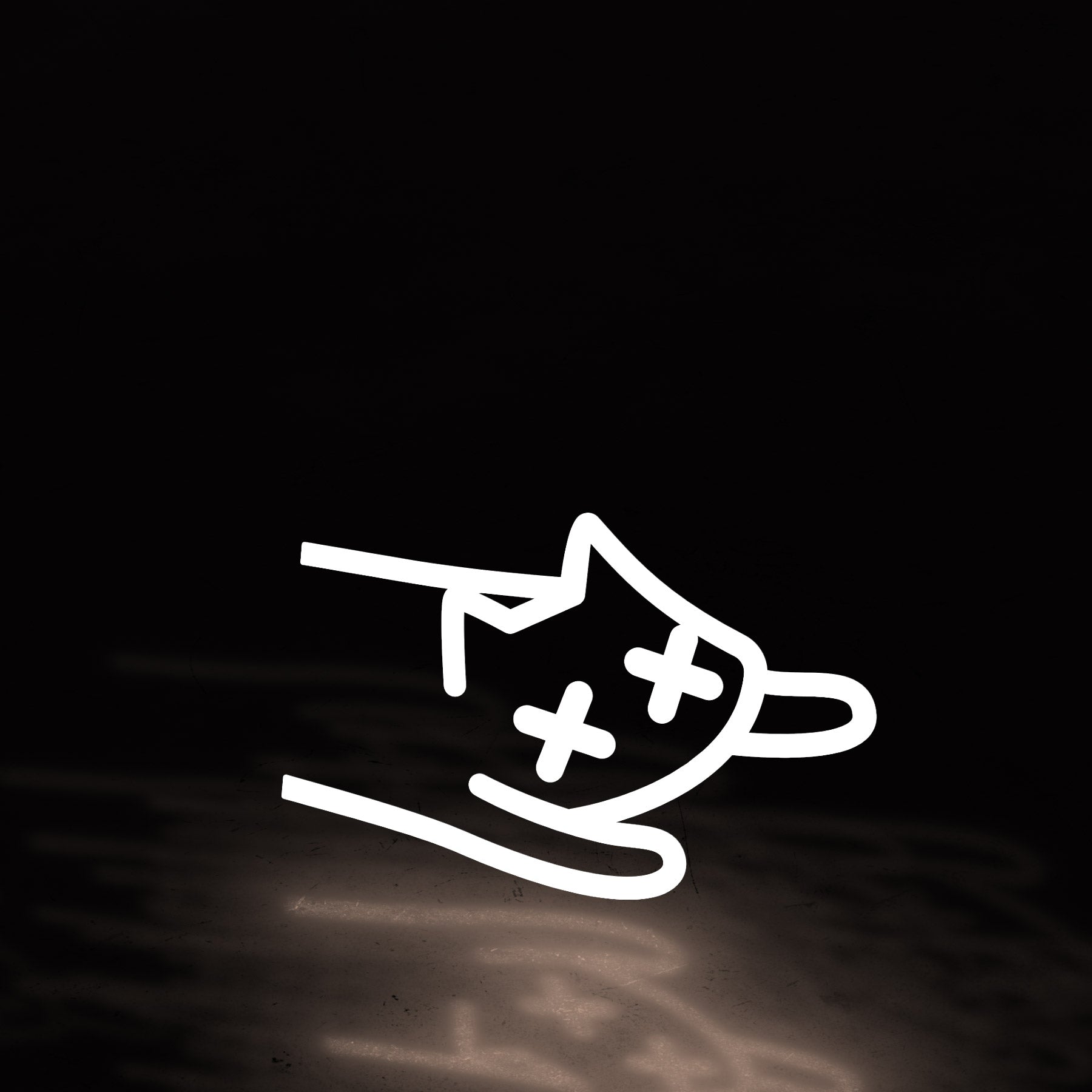 dead tired cat solo (decal) ~ white - triple cat deluxe