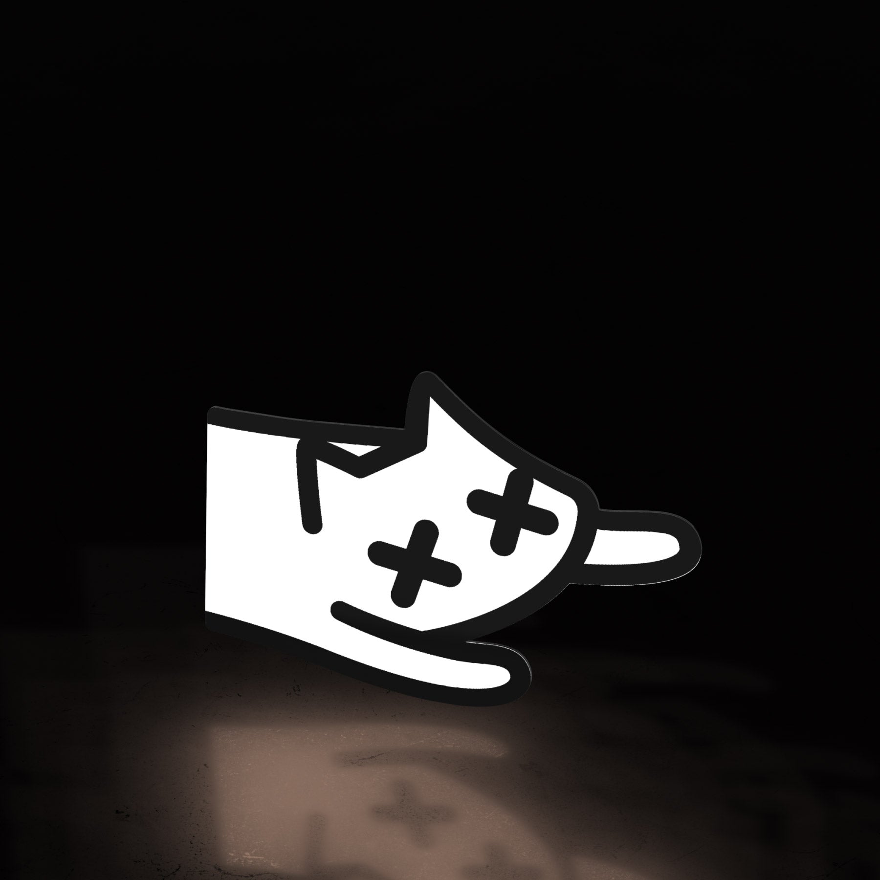 (invisible) dead tired ~ GLOW (sticker) - triple cat deluxe