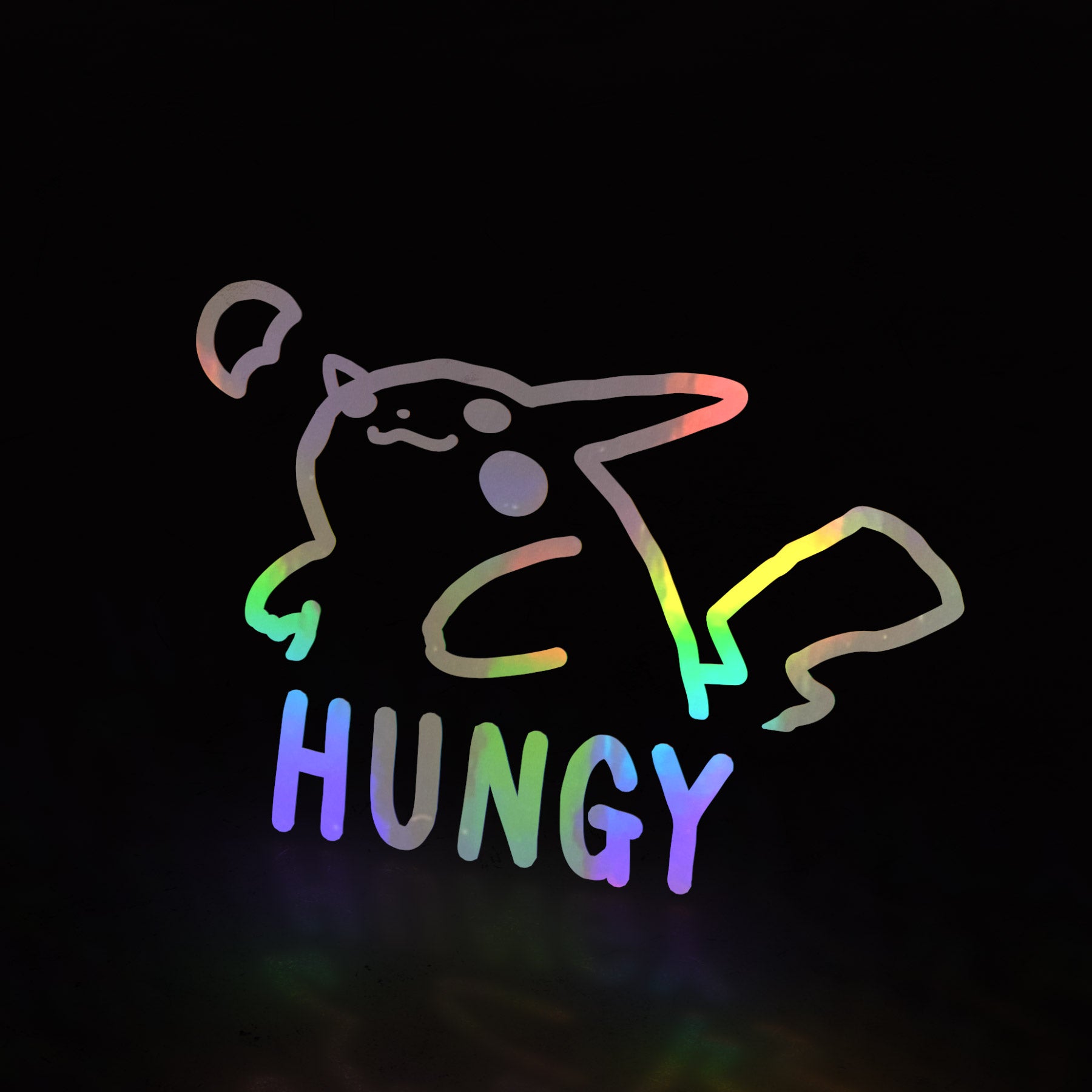 hungy boi chonkachu (decal) - triple cat deluxe