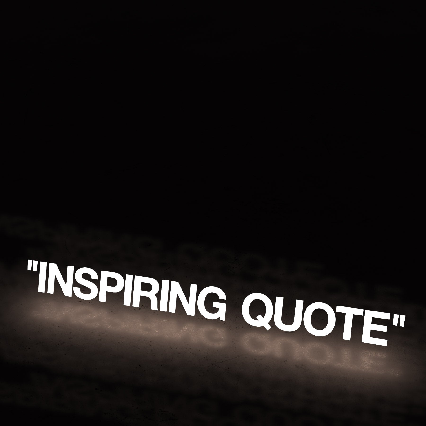 "INSPIRING QUOTE" ~ WHITE (decal) - triple cat deluxe