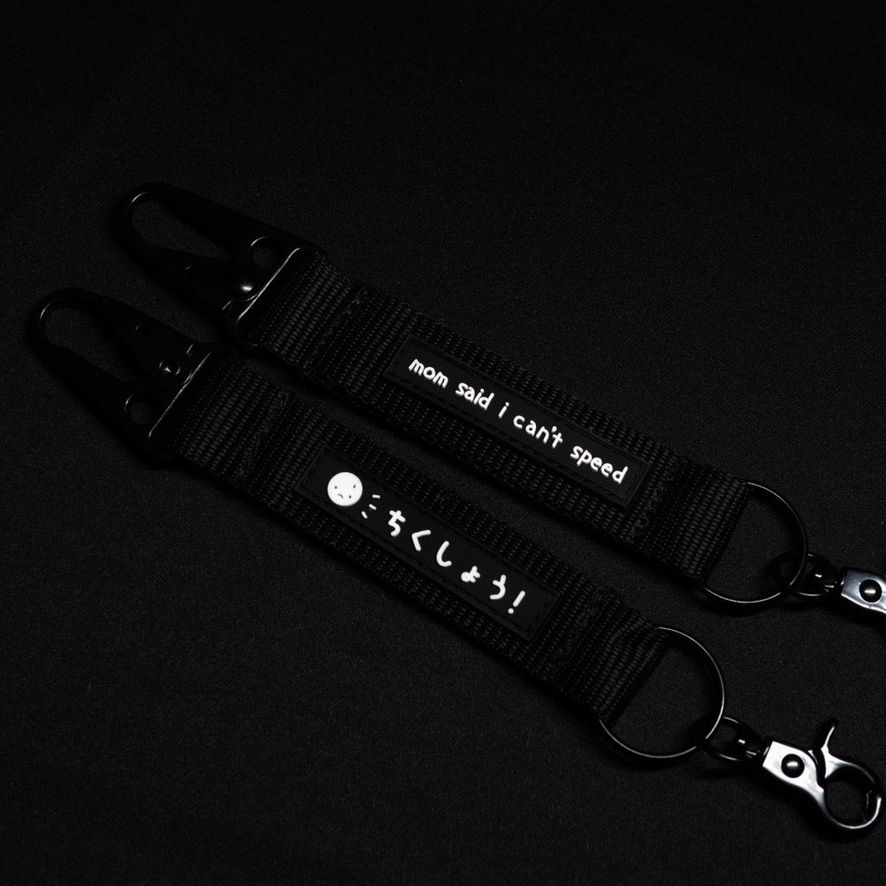 mom said i can't speed ~ carabiner strap (keychain) - triple cat deluxe