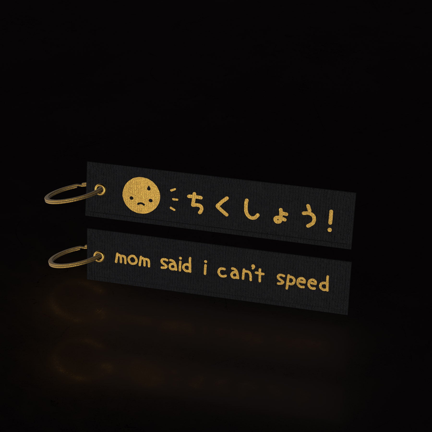 mom said i can't speed - GOLD EDITION (flight tag) - triple cat deluxe