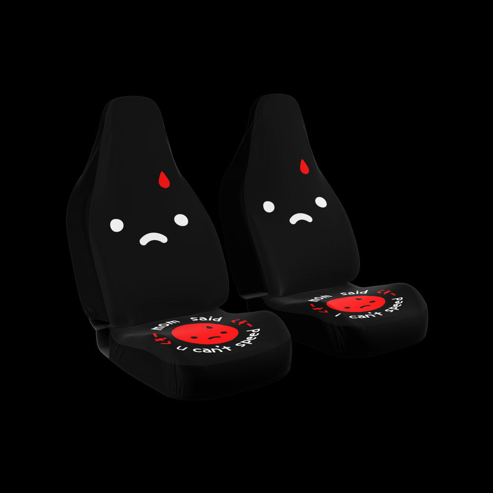 mom said i can't speed ~ seat cover (pair) ~ made to order - triple cat deluxe
