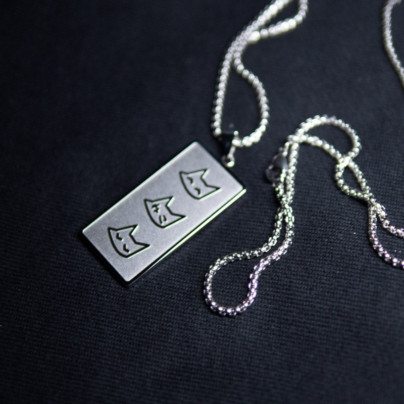 「good wave」stainless steel necklace - SAYURIに捧げる - triple cat deluxe