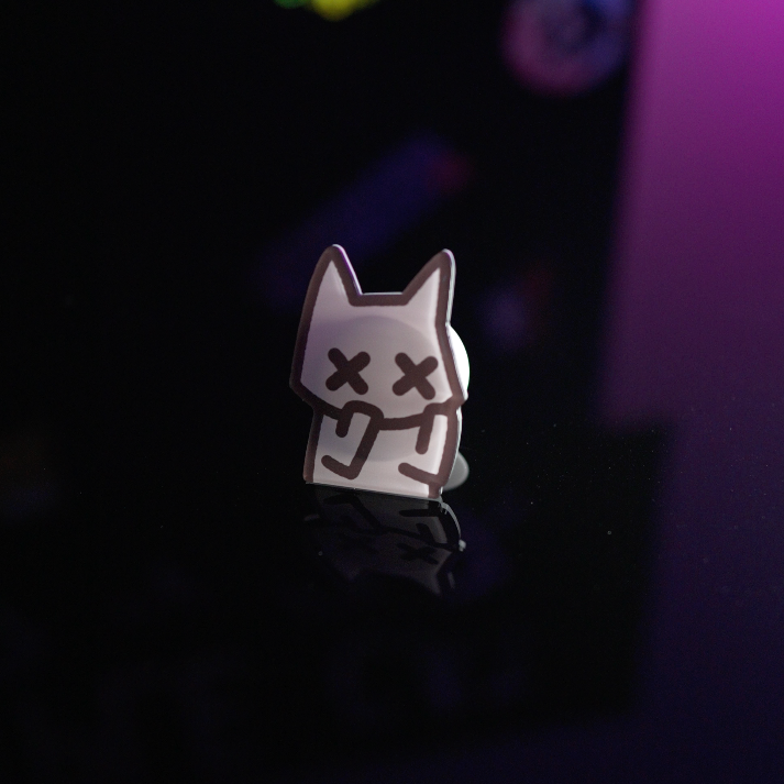 anxiety cat (phone grip) - triple cat deluxe