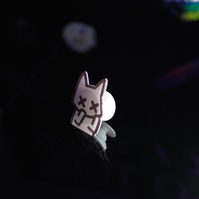 anxiety cat (phone grip) - triple cat deluxe