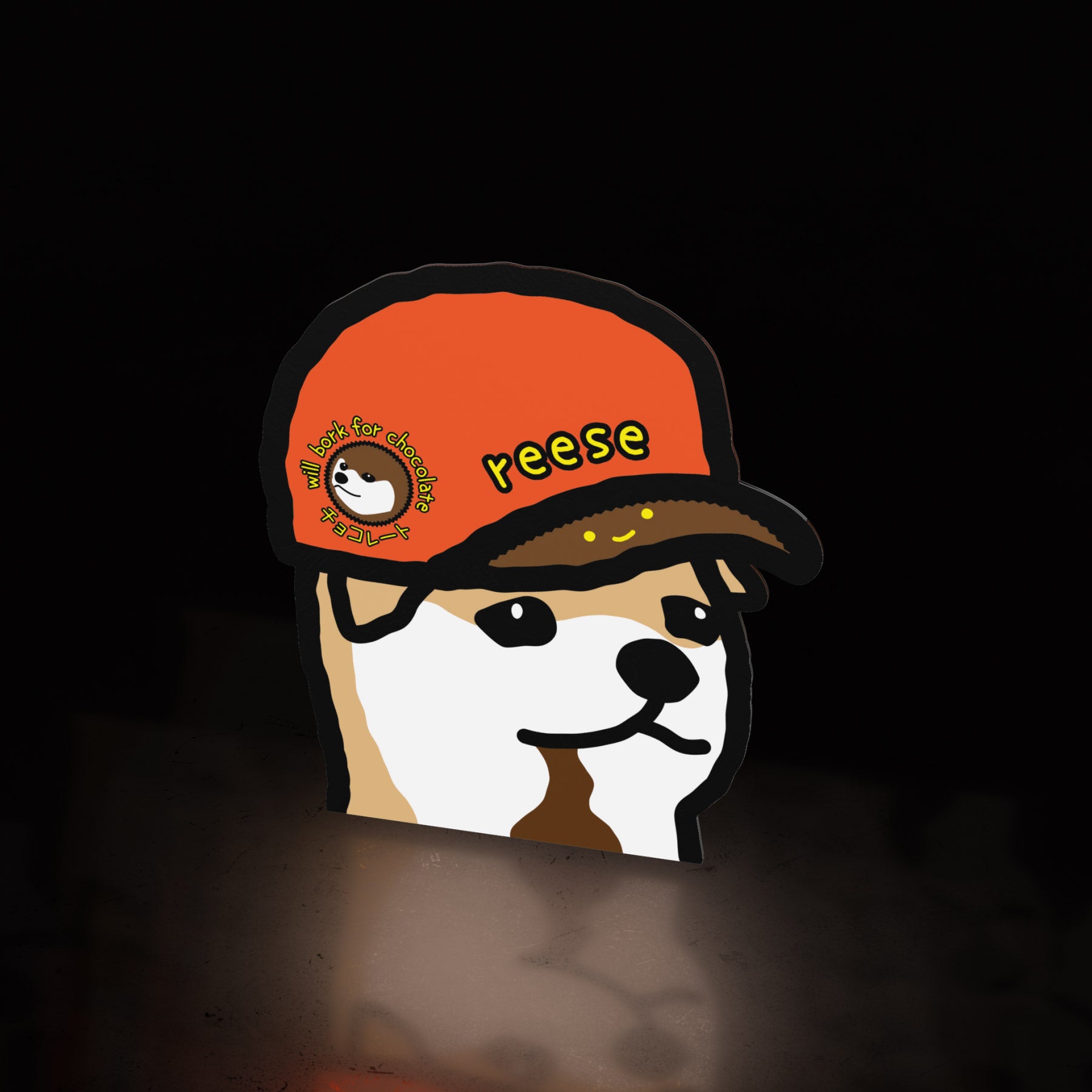 reese chocolate boy (sticker) - triple cat deluxe