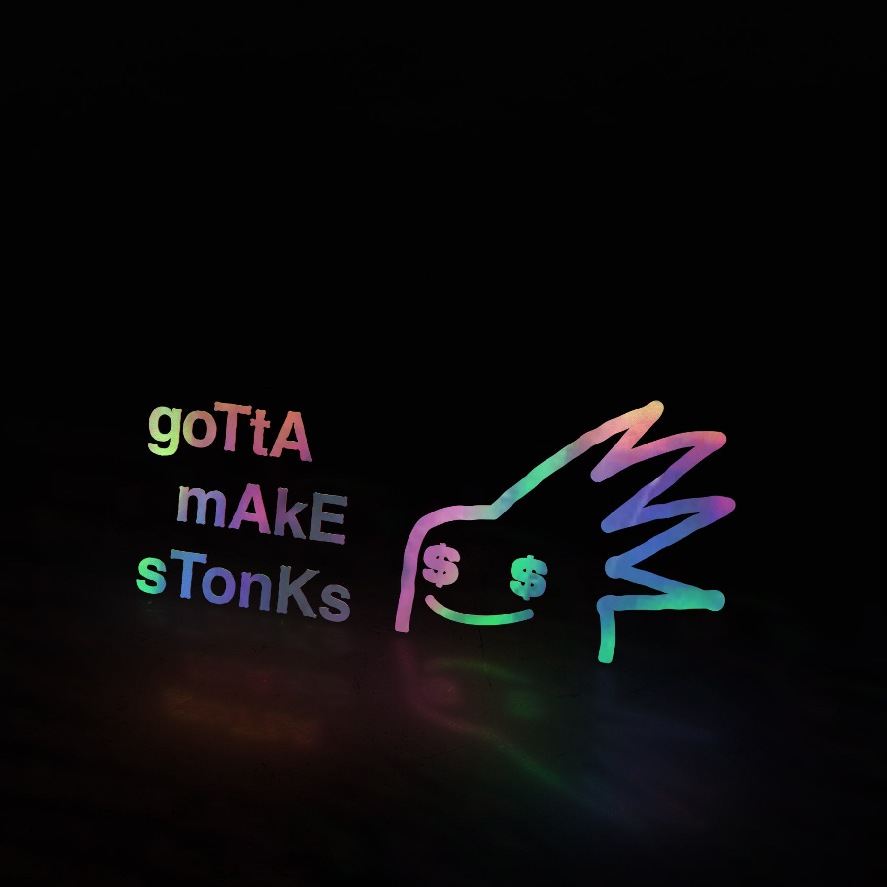 mr sanic - goTtA mAkE sTonKs (decal) - triple cat deluxe