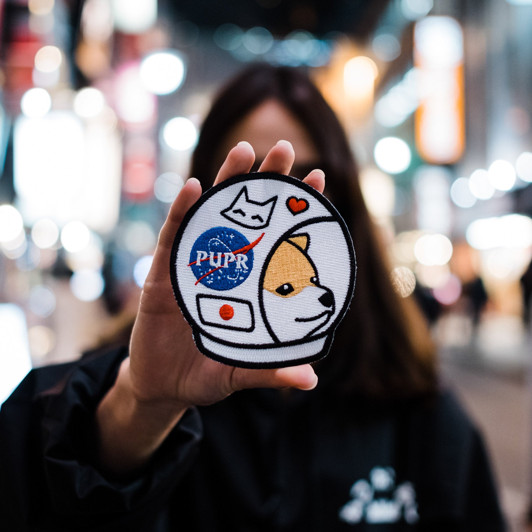 space pup shiba (patch) - triple cat deluxe