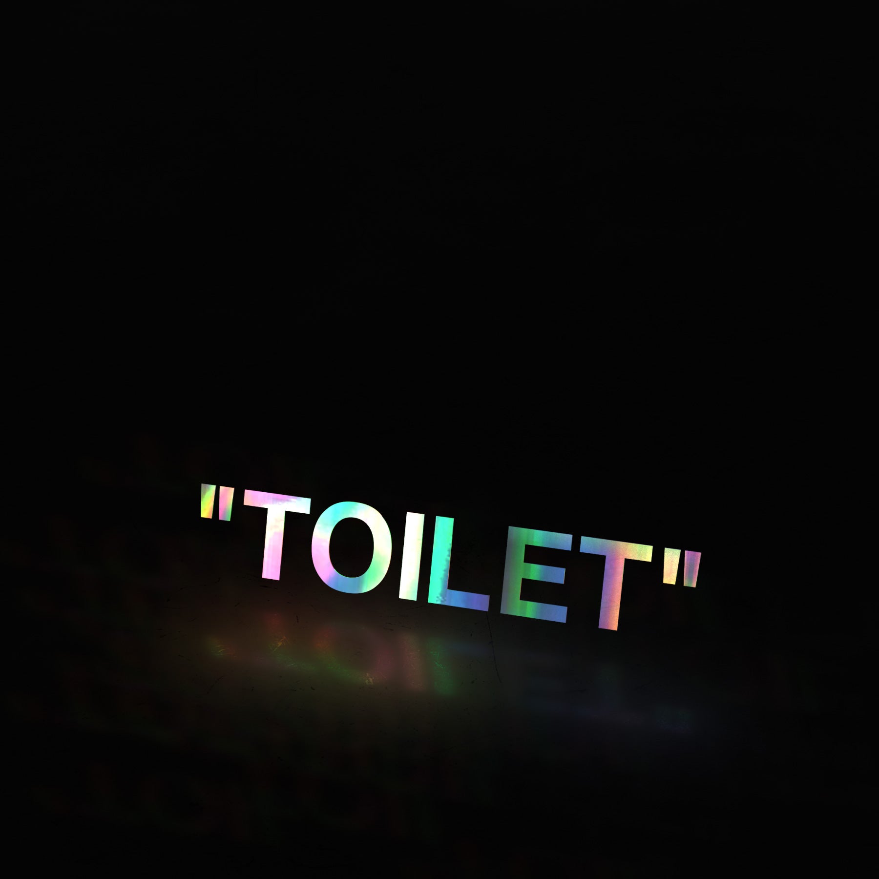 "TOILET" (decal) - triple cat deluxe