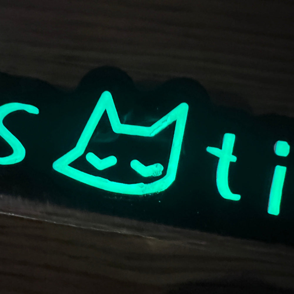 always tired v2.0 - license plate frame ~ GLOW - triple cat deluxe
