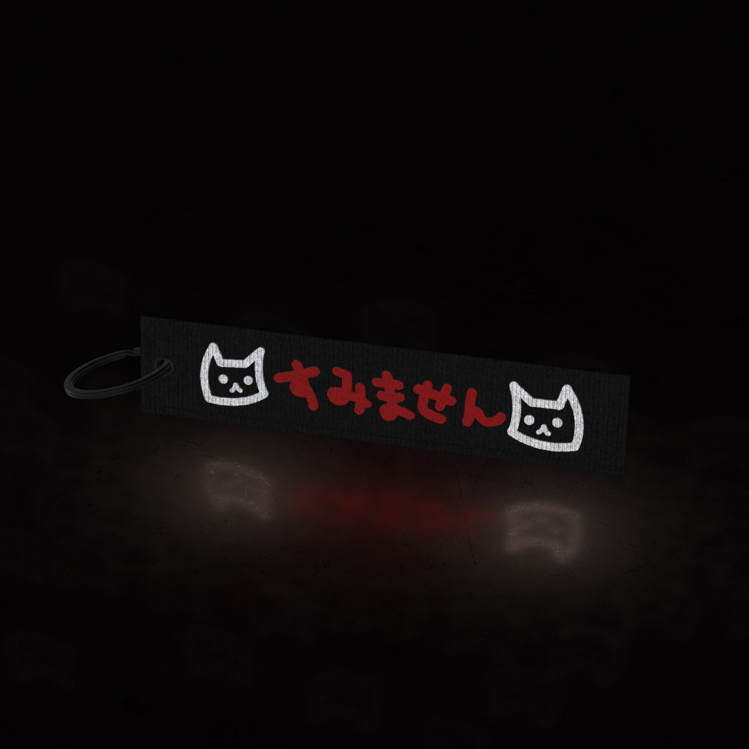 sumimasen cats 🐱 (flight tag) ~ black - triple cat deluxe