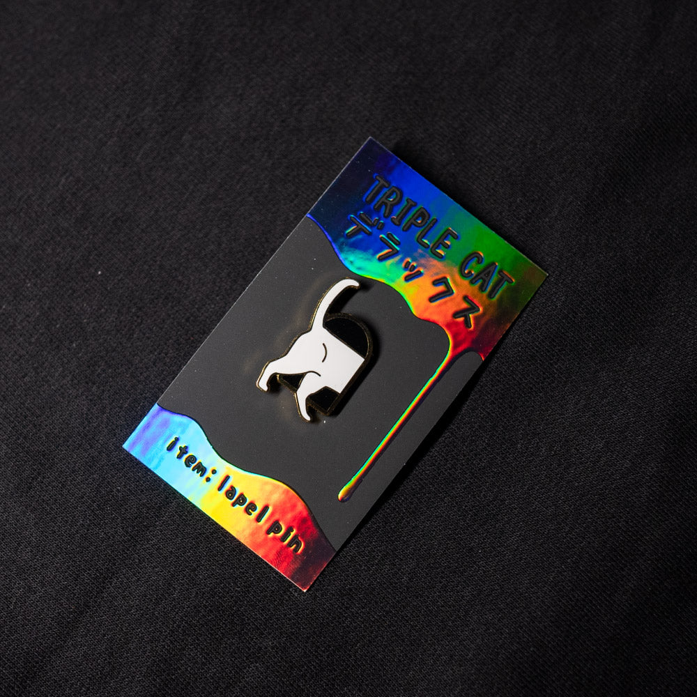 curious kitty (pin) - triple cat deluxe