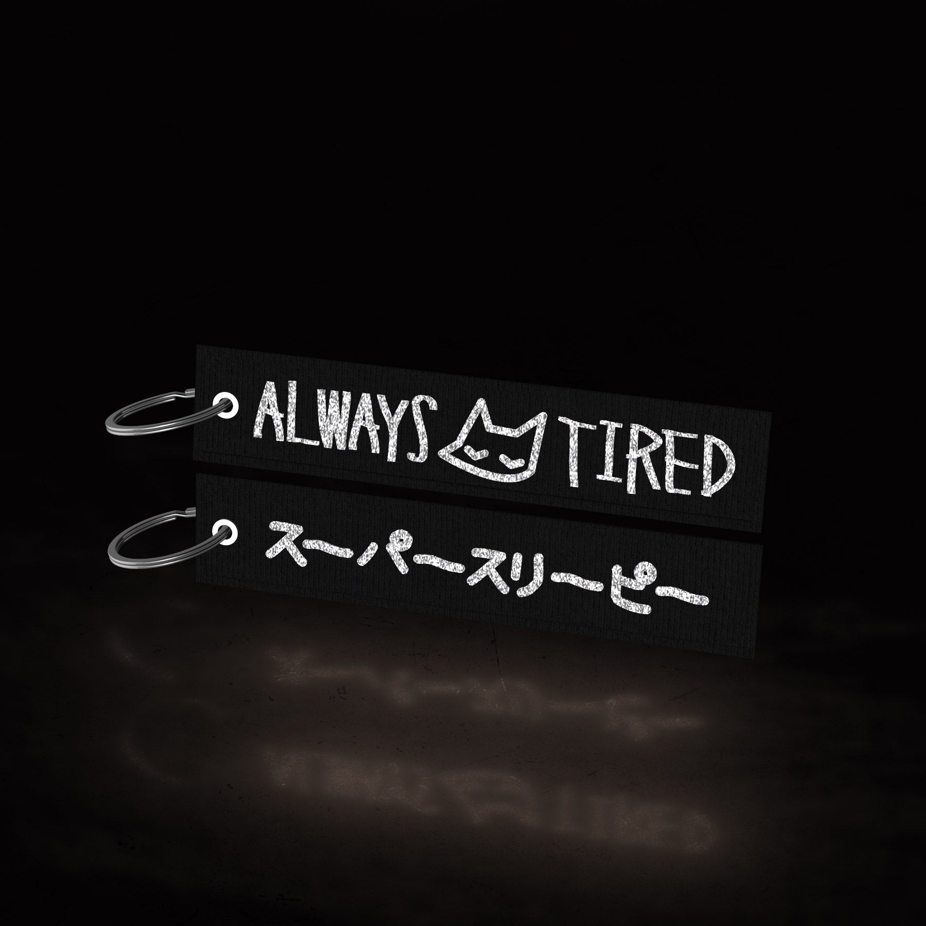 always tired (flight tag) - SILVER EDITION - triple cat deluxe