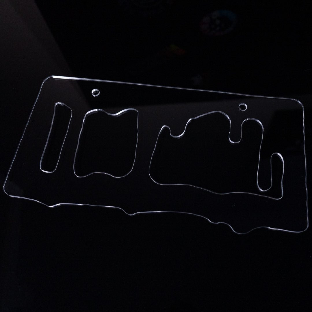 ICY DRIP (CLEAR) 💧 ~ license plate frame - triple cat deluxe