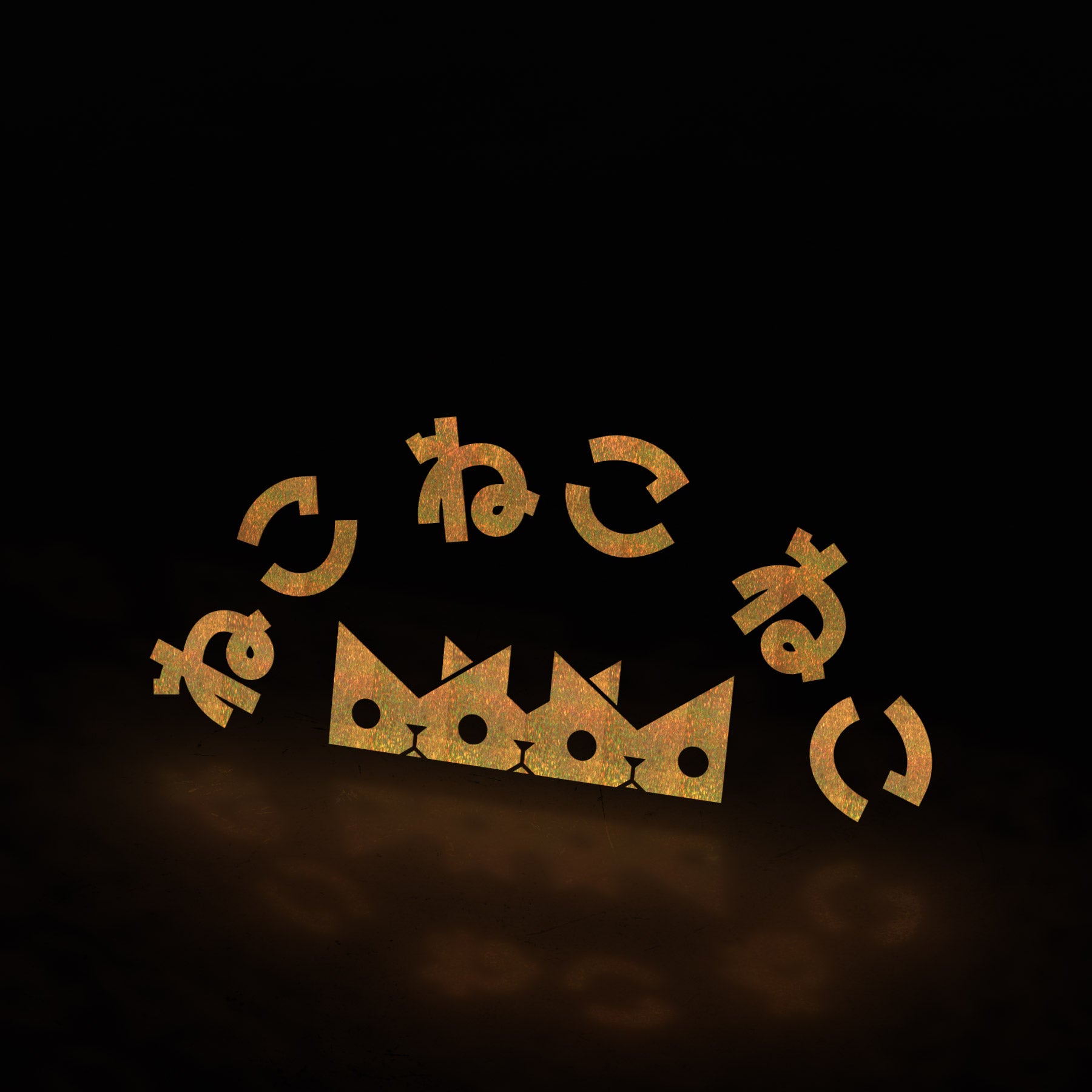 (invisible) triple cat crown logo (decal) - triple cat deluxe