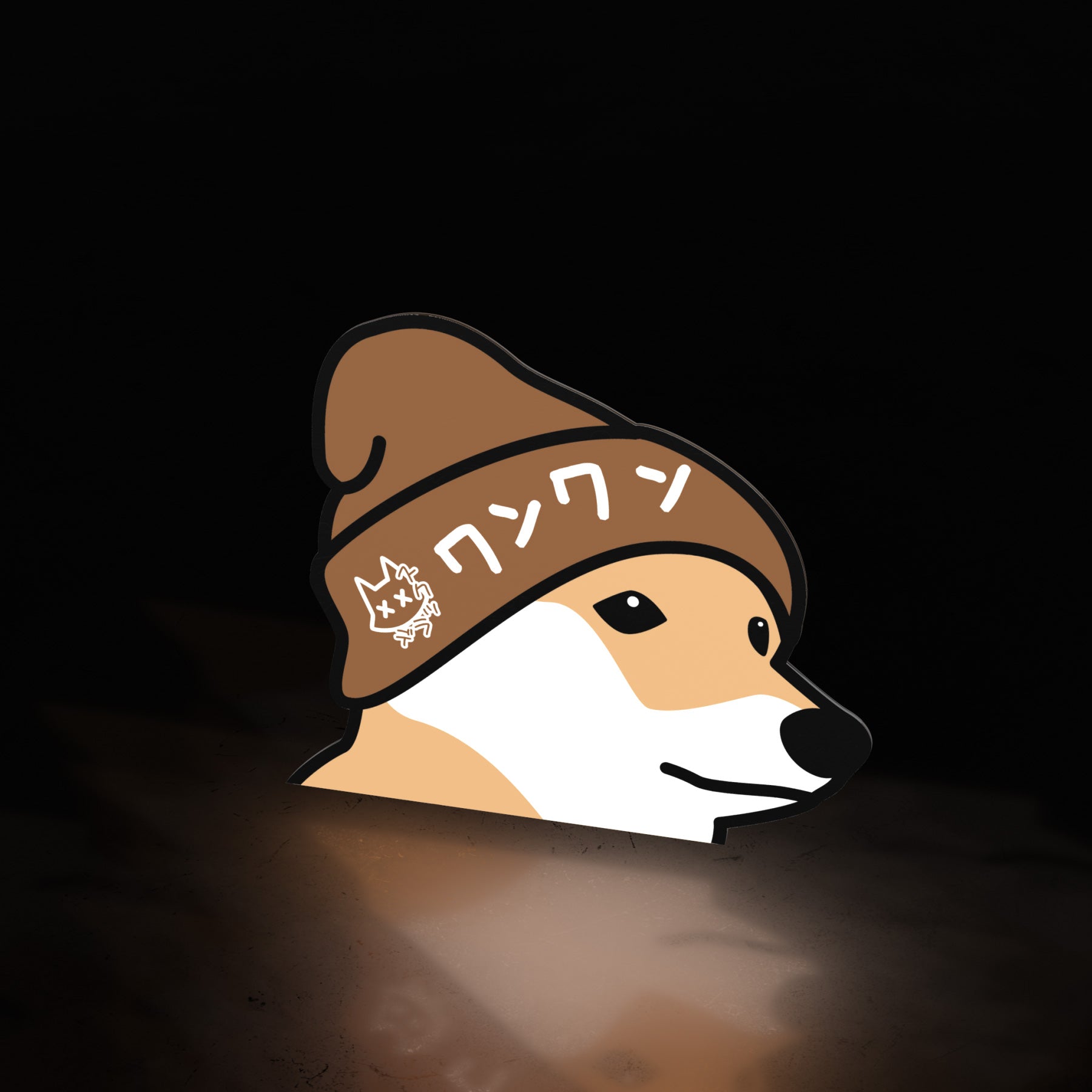 cool boy shiba (sticker) - triple cat deluxe