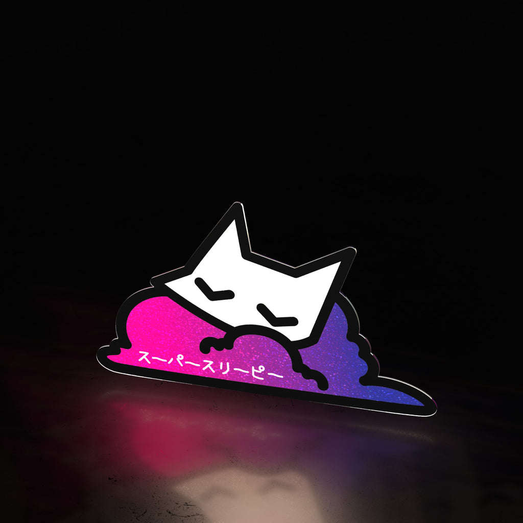 (invisible) cat cloud (sticker) - triple cat deluxe