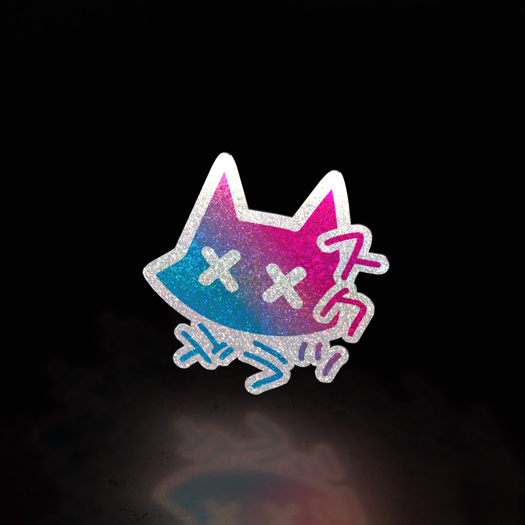 (invisible) xx eyes deluxe (sticker) - triple cat deluxe