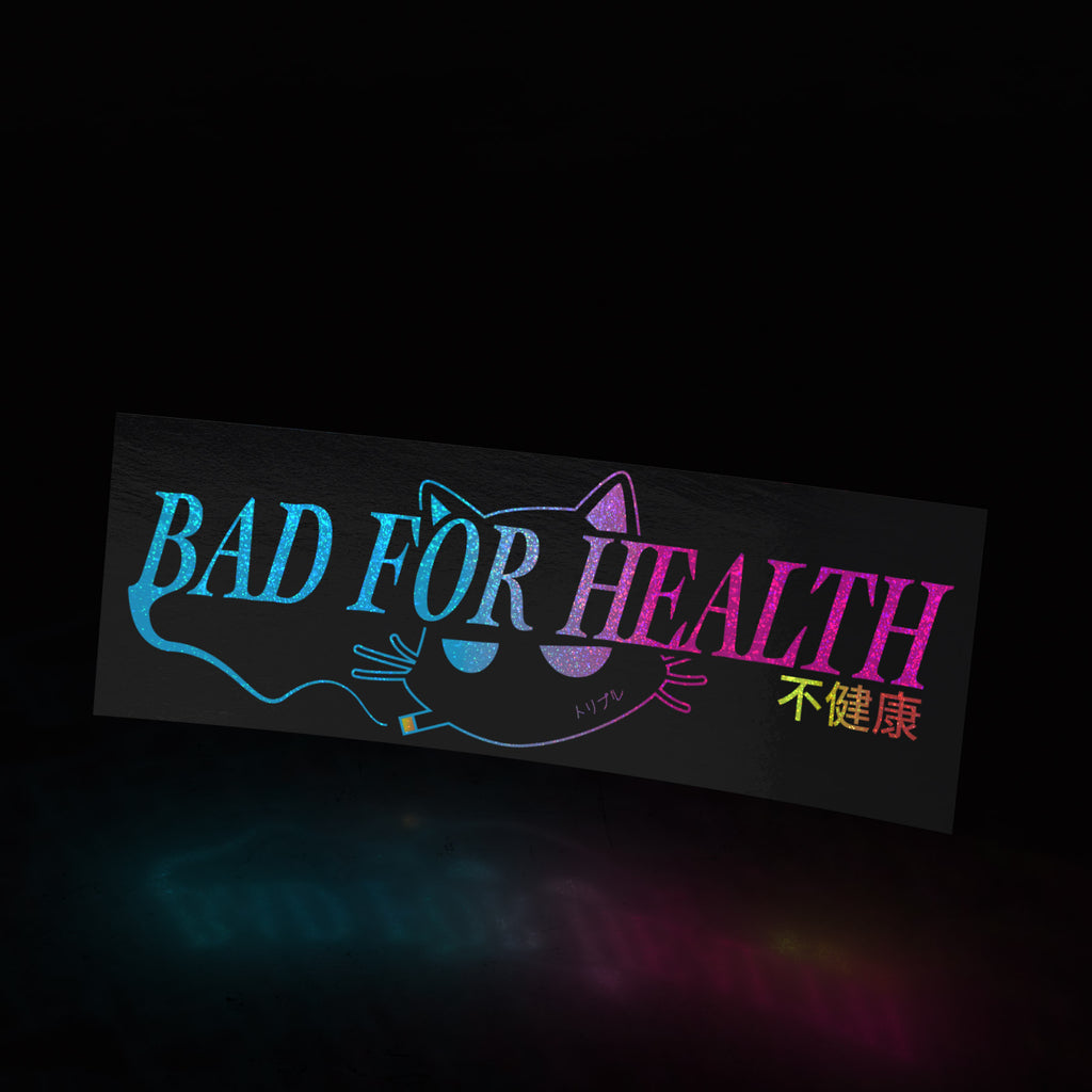 (invisible) bad for health classic (sticker) - triple cat deluxe