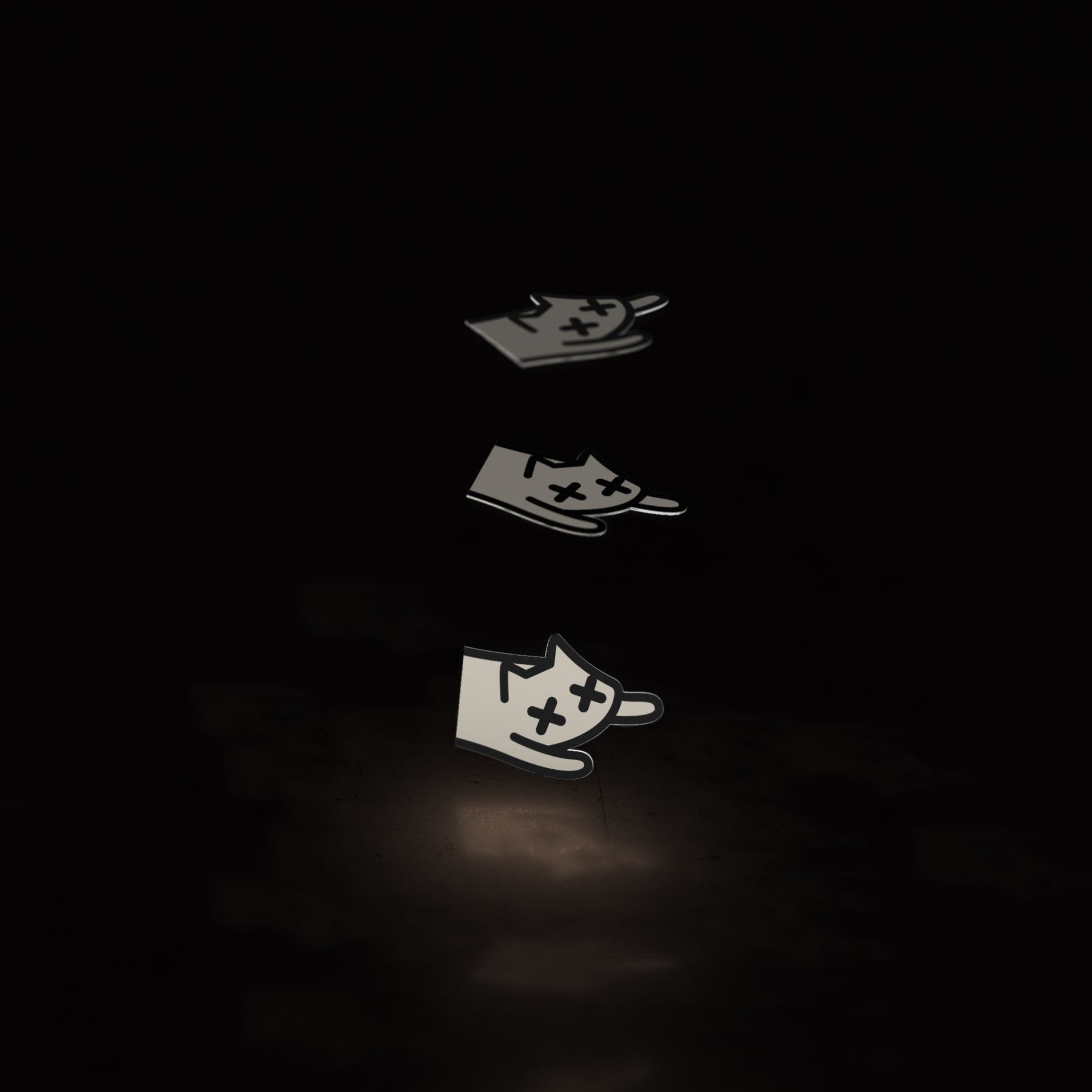 dead tired cat minis (3pk stickers) - triple cat deluxe