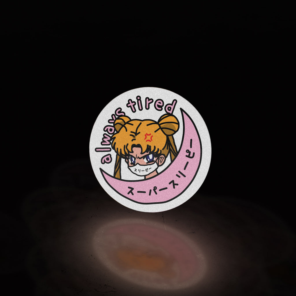 (invisible) sailor moon - always tired (sticker) - triple cat deluxe