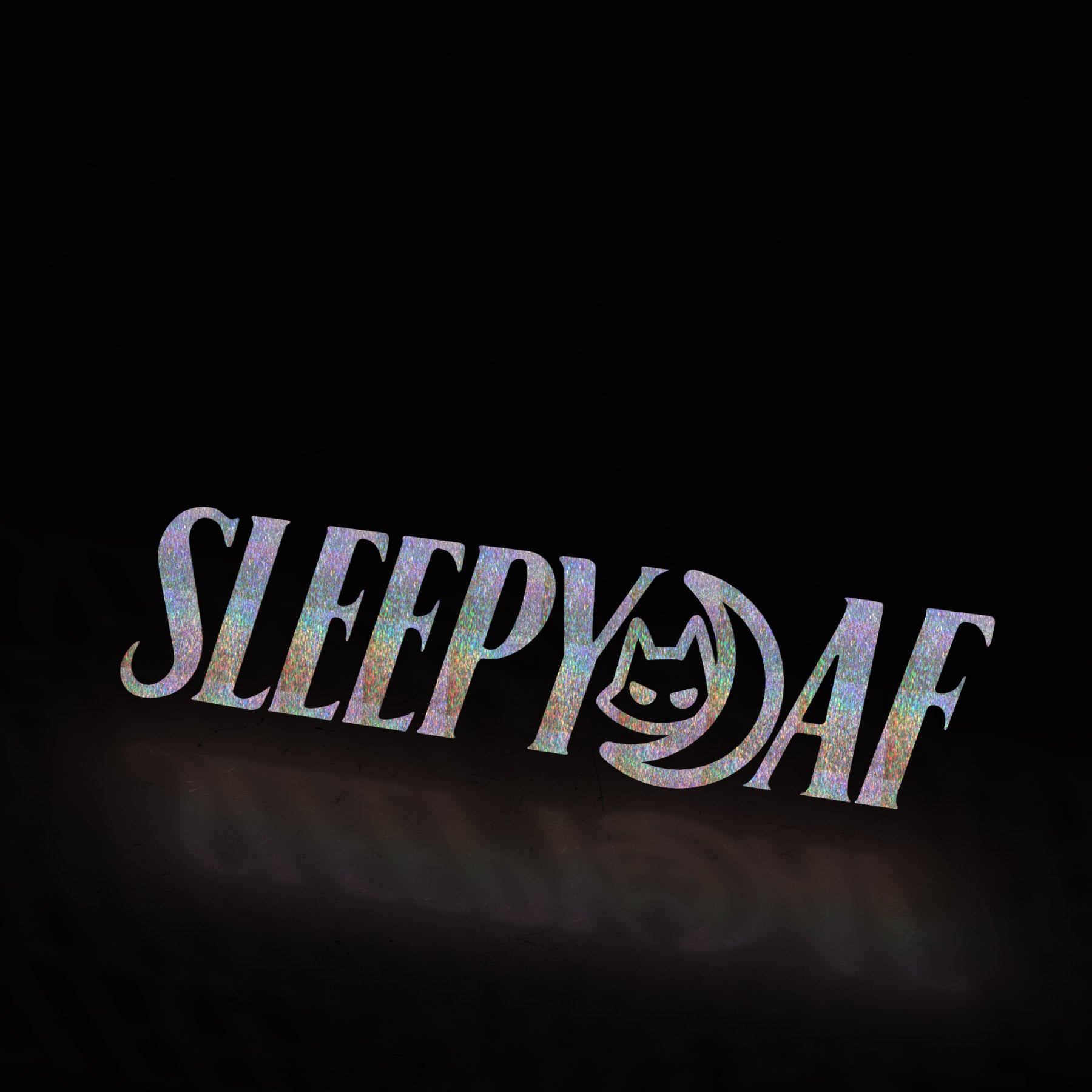(invisible) sleepy af (decal) - triple cat deluxe