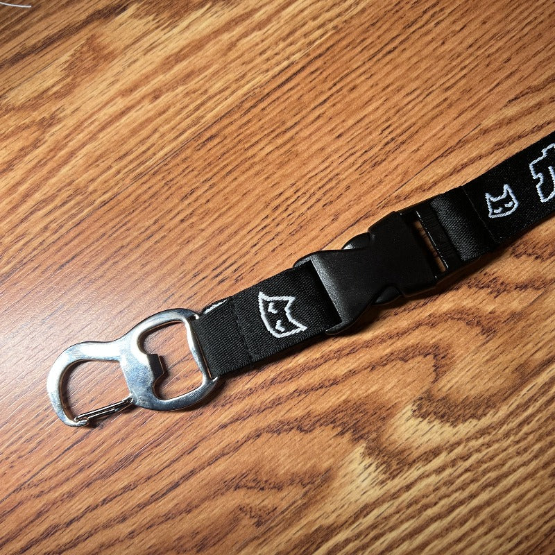 always tired (lanyard) ~ bottle opener clip - triple cat deluxe