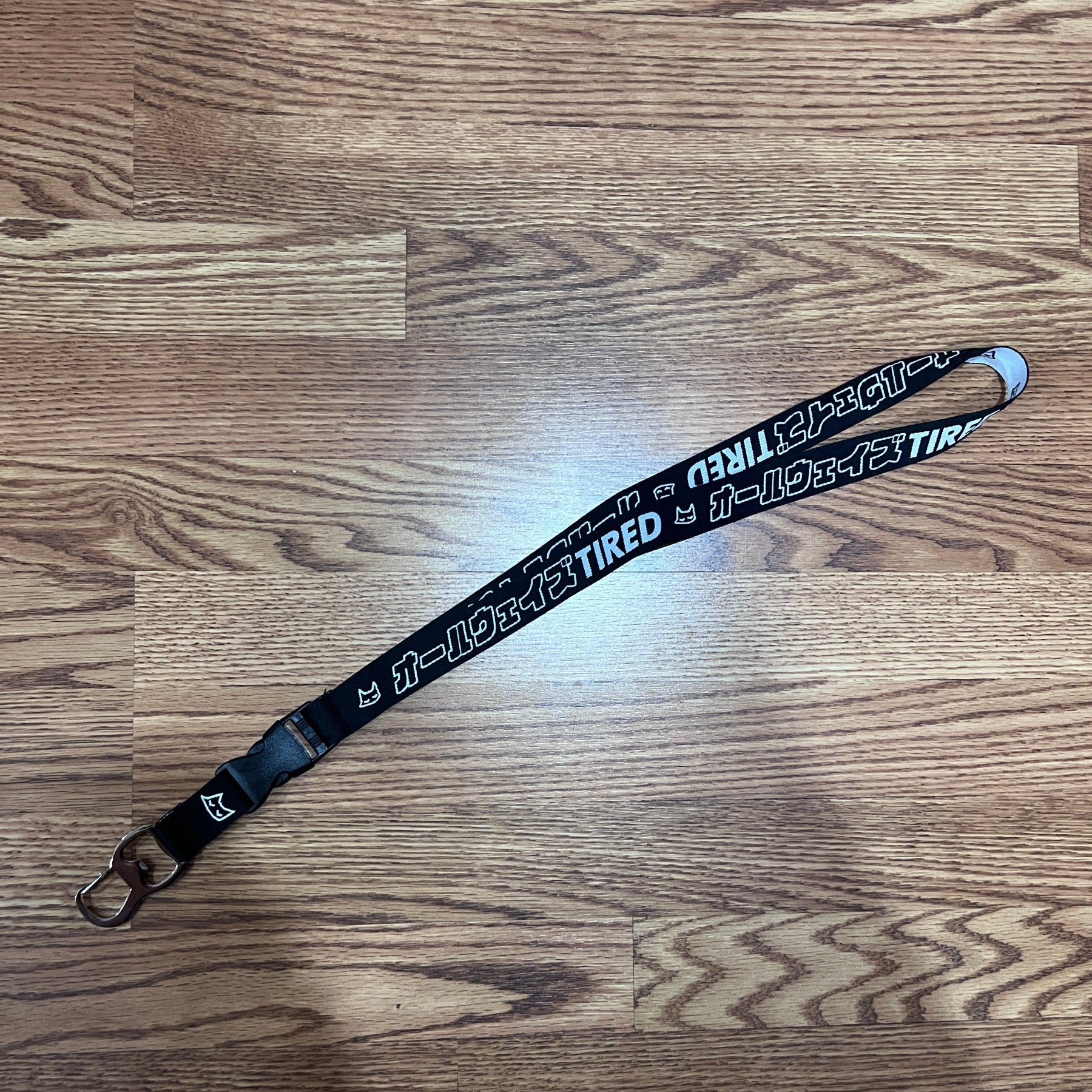 always tired (lanyard) ~ bottle opener clip - triple cat deluxe