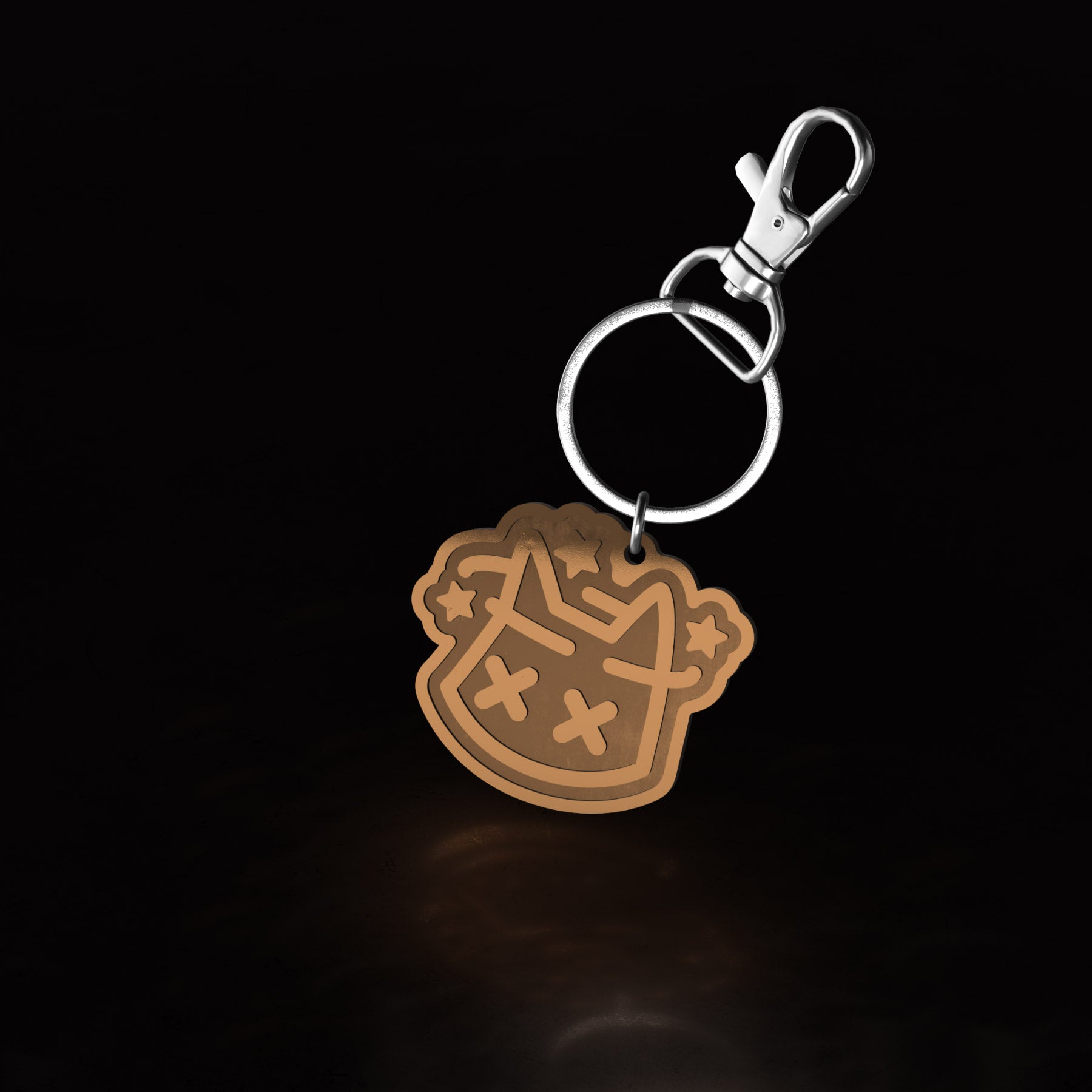 dizzy kitty (keychain) - triple cat deluxe