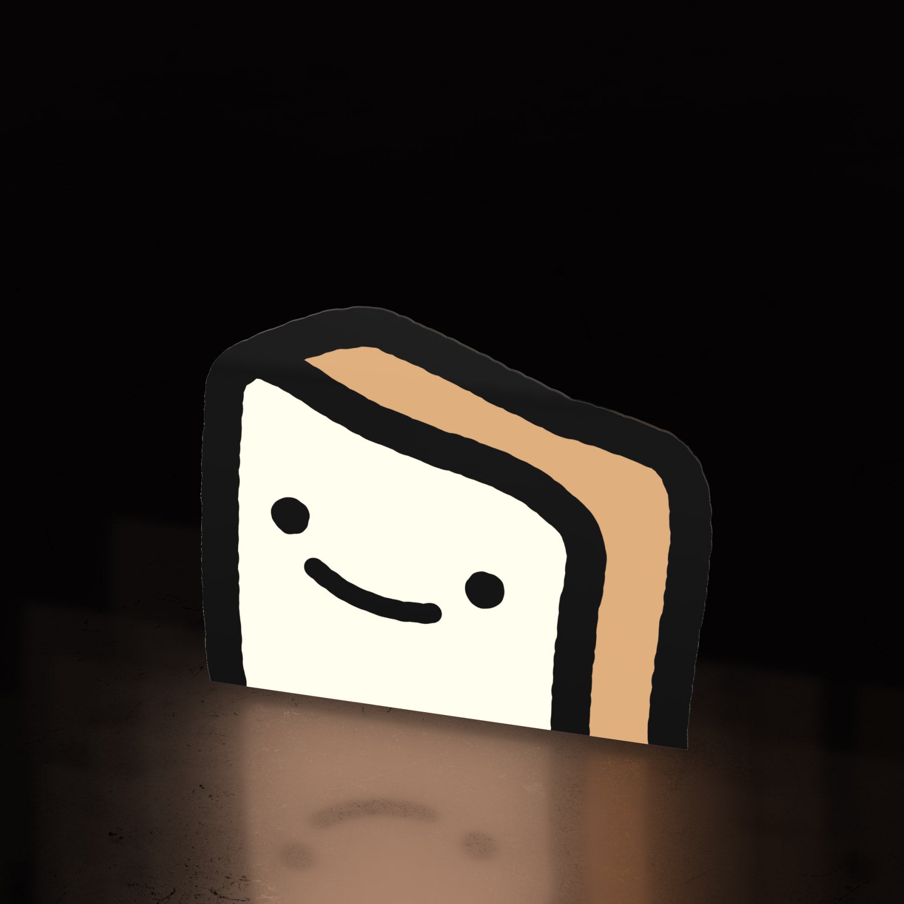 milk bread boi (sticker) - triple cat deluxe