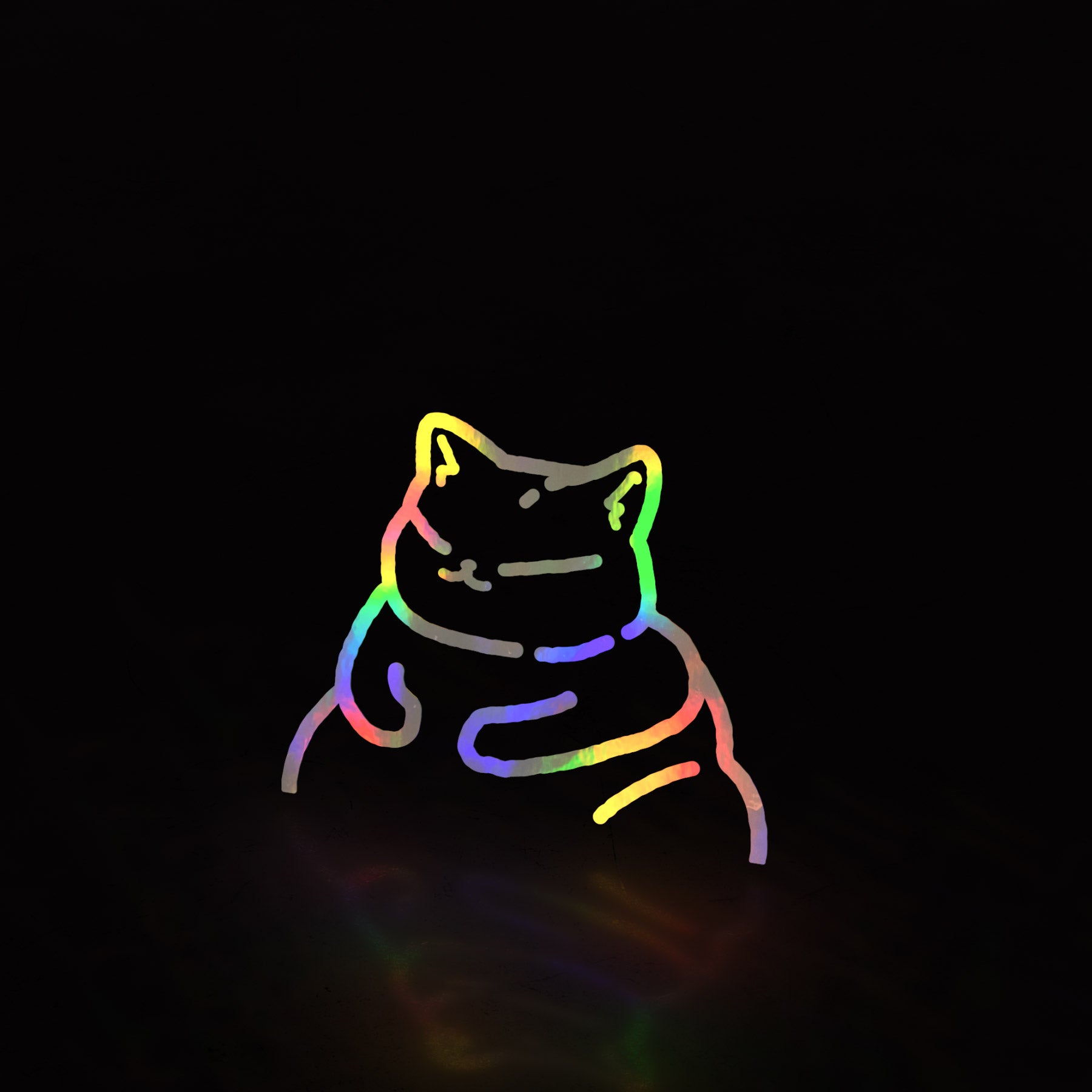 chonky cat solo (decal) - triple cat deluxe