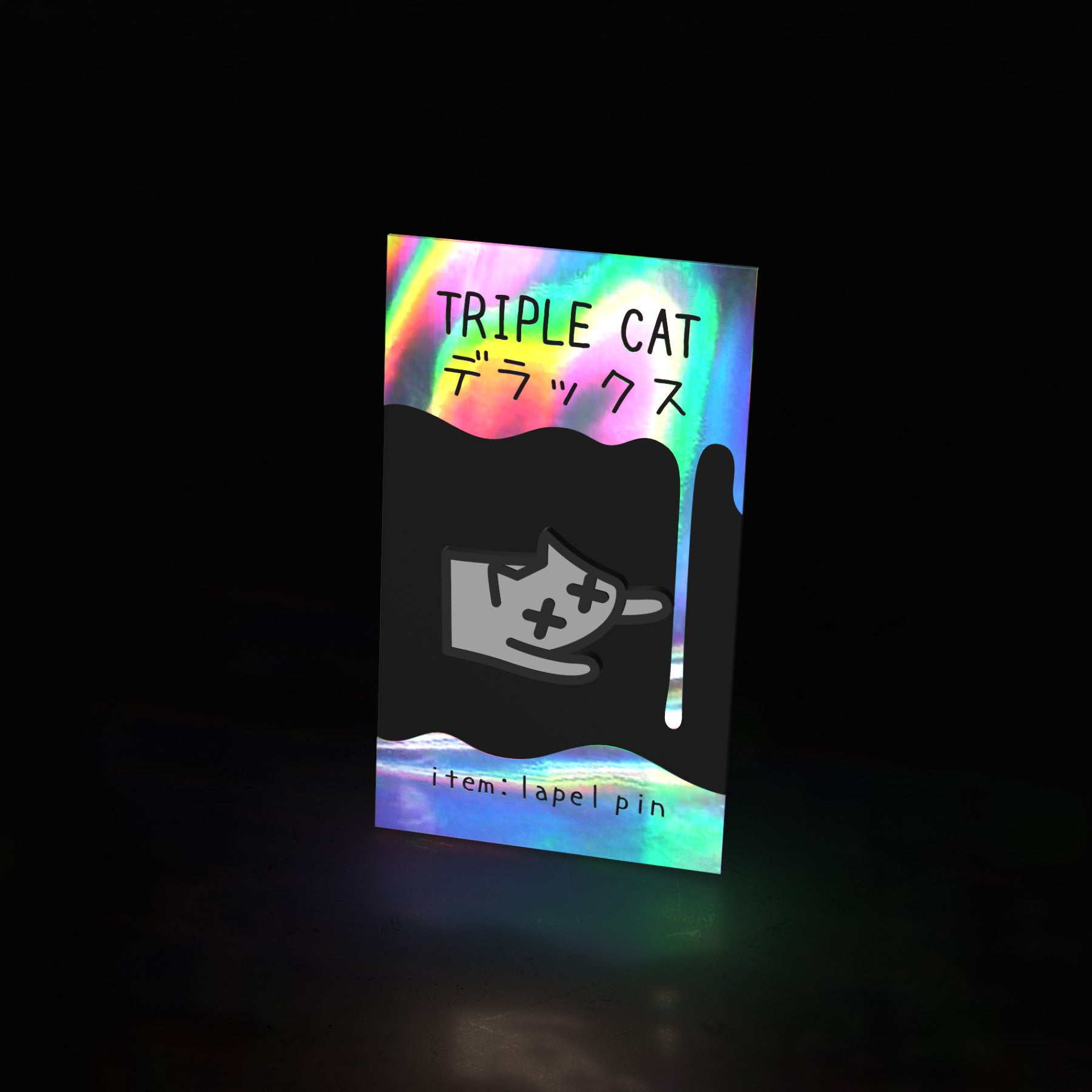 dead tired cat (pin) - triple cat deluxe