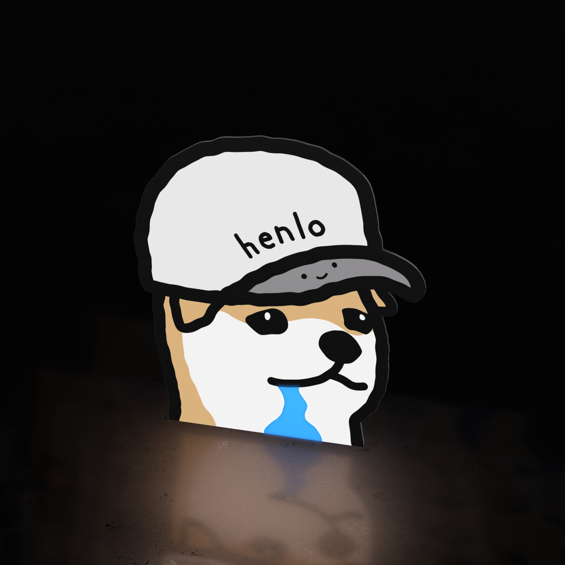 henlo drool boy (sticker) - triple cat deluxe