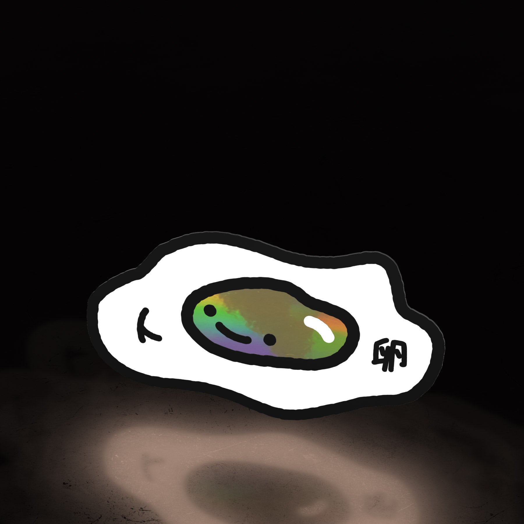 egg boi (sticker) - triple cat deluxe