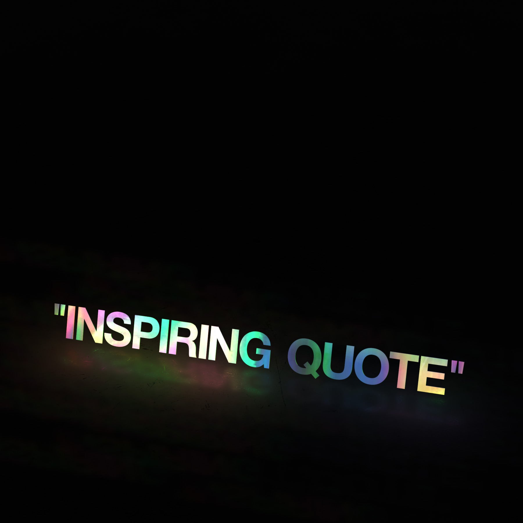 "INSPIRING QUOTE" (decal) - triple cat deluxe