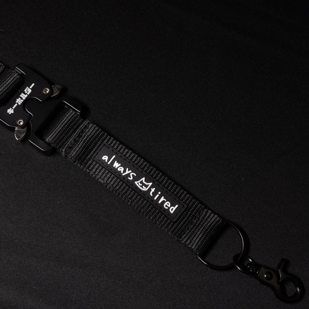 always tired ~ tactical quick release (keychain) - triple cat deluxe
