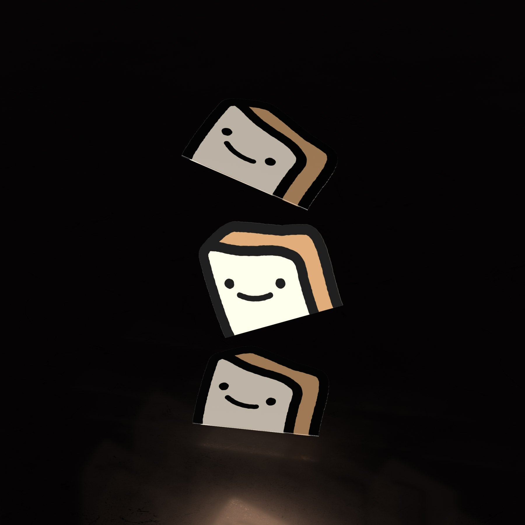 milk bread boi minis (3pk stickers) - triple cat deluxe