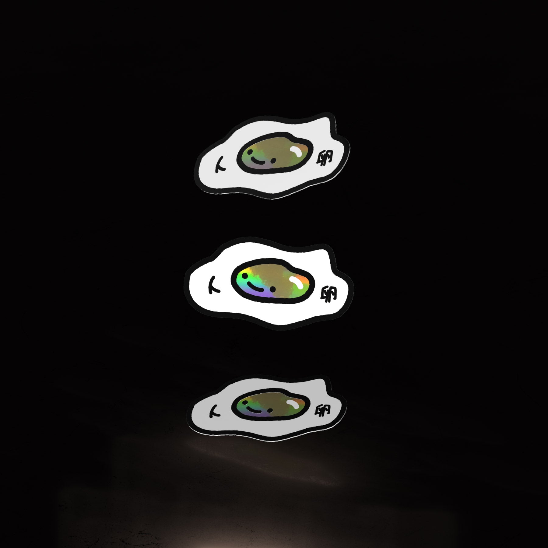 egg boi minis (3pk stickers) - triple cat deluxe